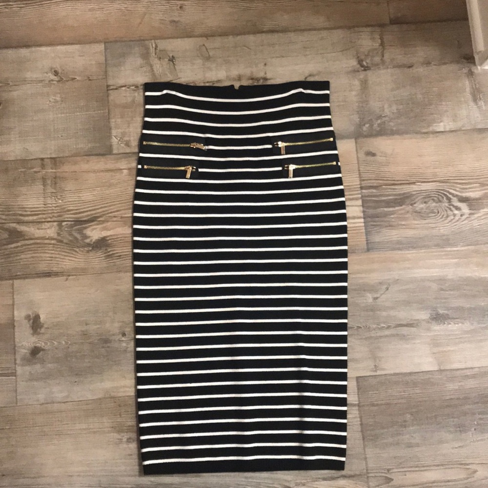 High-waist Cache pencil skirt